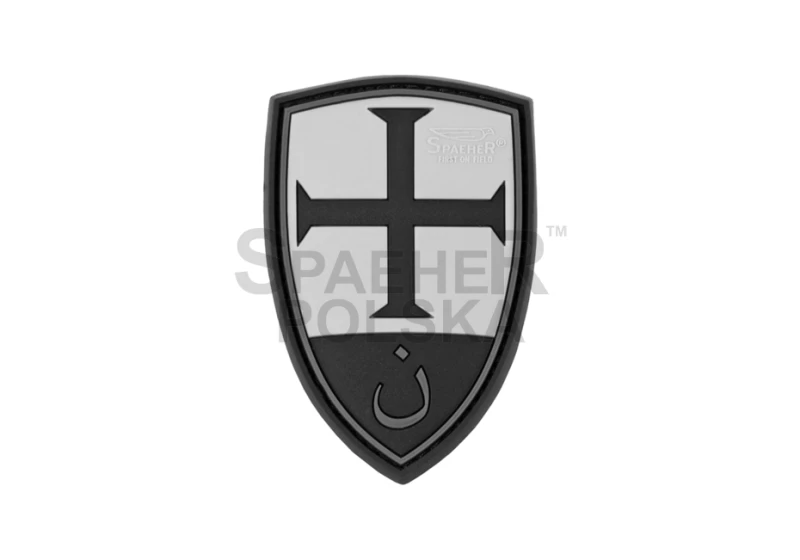 naszywka crusader shield, patch, naszywka 3d