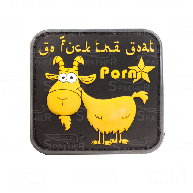 naszywka gumowa patch na rzep naszywka 3d f.the goat