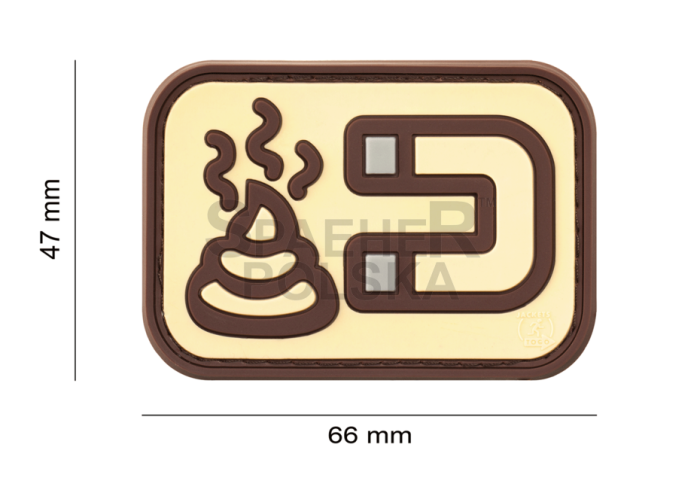 naszywka gumowa patch na rzep naszywka 3d shit magnet
