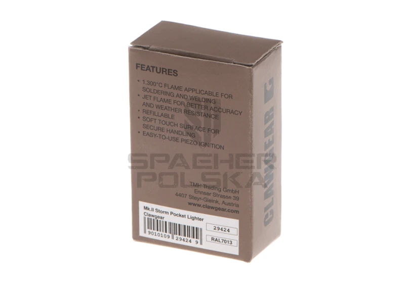 zapalniczka mk. II storm pocket lighter clawgear oliwkowa