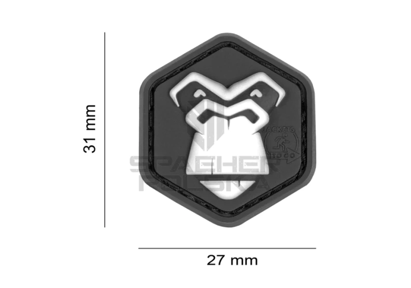naszywka 3d na rzep patch gorilla cat eye