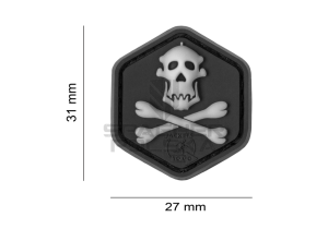 naszywka 3d na rzep patch gorilla hunter skull cat eye