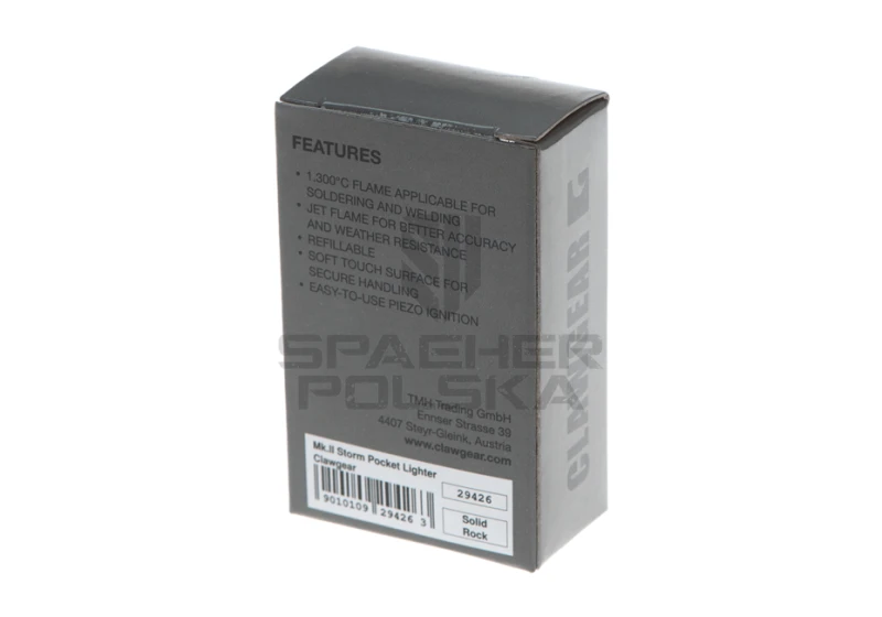 zapalniczka gazowa Mk. II storm pocket lighter clawgear grey szara