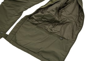 wiatroszczelne spodnie carinthia g-loft windbreaker olive