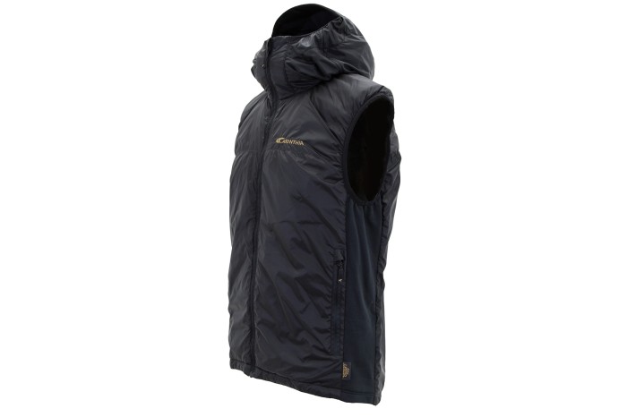 męska kamizelka z kapturem carinthia g-loft tlg black czarna