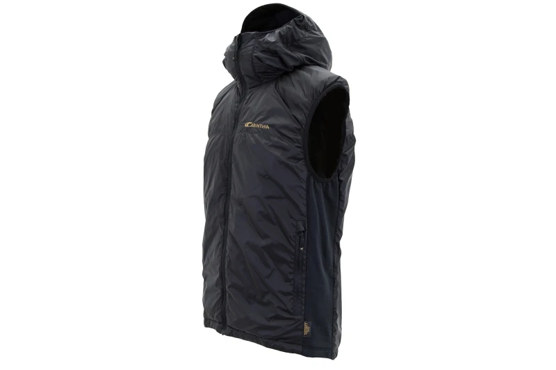 męska kamizelka z kapturem carinthia g-loft tlg black czarna