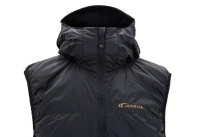męska kamizelka z kapturem carinthia g-loft tlg black czarna