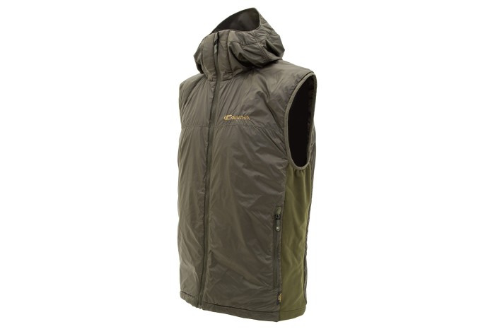 męska kamizelka z kapturem carinthia g-loft tlg olive