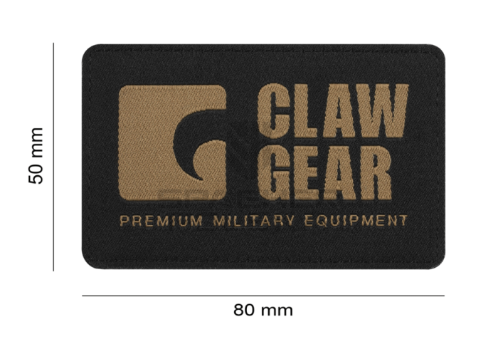 naszywka pozioma na rzep patch clawgear czarna