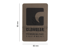 naszywka pionowa na rzep patch clawgear oliwkowa ral7013