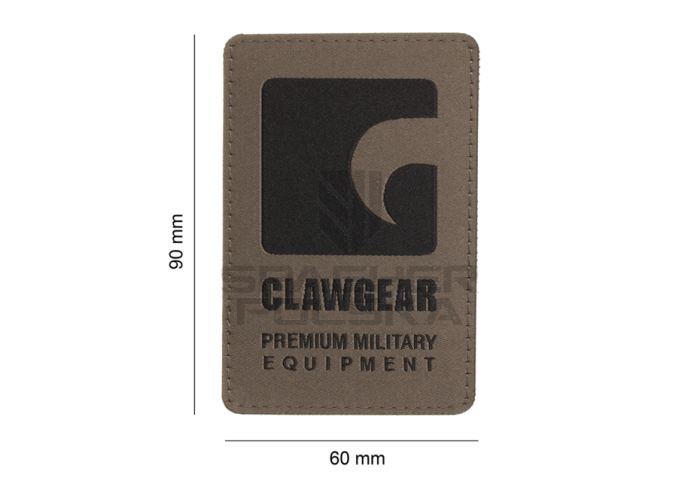 naszywka pionowa na rzep patch clawgear oliwkowa ral7013