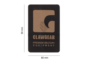 naszywka pionowa na rzep patch clawgear czarna