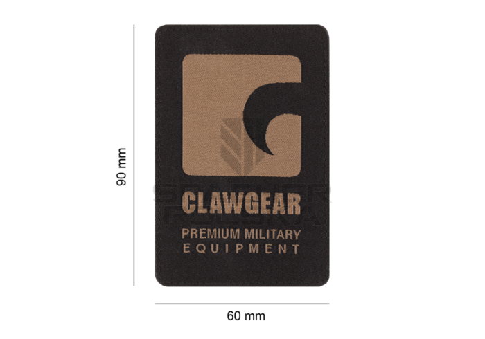 naszywka pionowa na rzep patch clawgear czarna