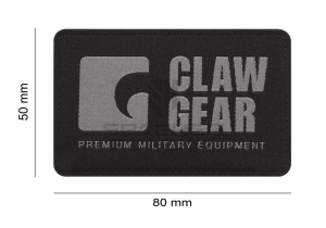naszywka pozioma na rzep patch clawgear solid rock szara