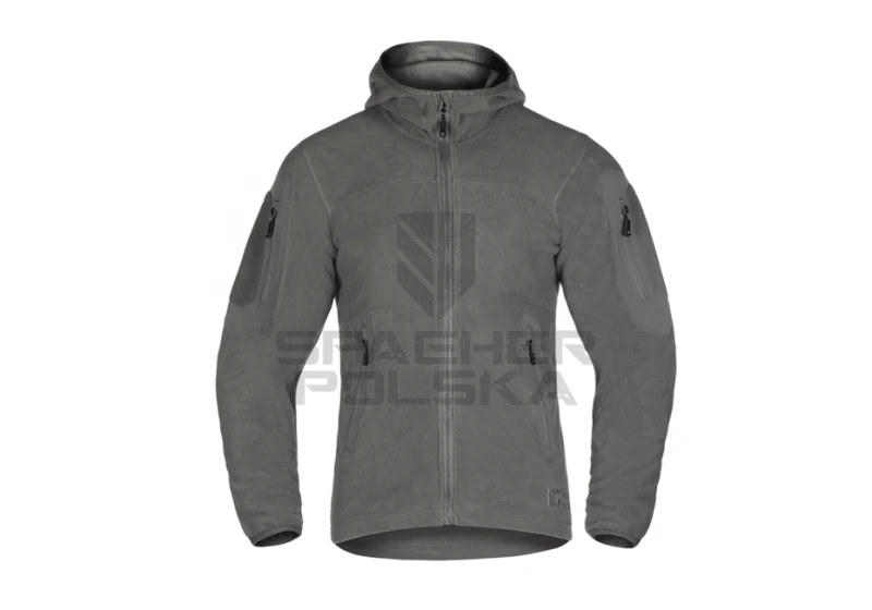 bluza z kapturem polar aviceda mk. II fleece hoody clawgear solid rock szara