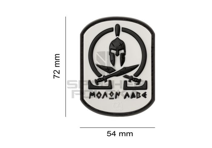 naszywka gumowa patch na rzep naszywka 3d molon labe
