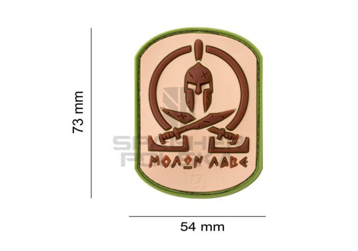 naszywka gumowa patch na rzep naszywka 3d molon labe