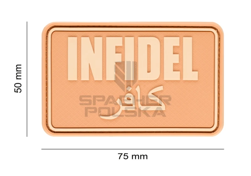 naszywka gumowa patch na rzep naszywka 3d infidel