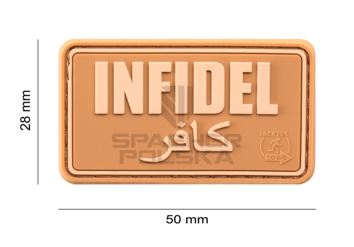 naszywka gumowa patch na rzep naszywka 3d infidel