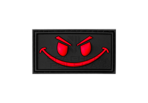 naszywka gumowa patch na rzep naszywka 3d evil smile