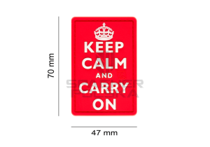 naszywka gumowa patch na rzep naszywka 3d keep calm