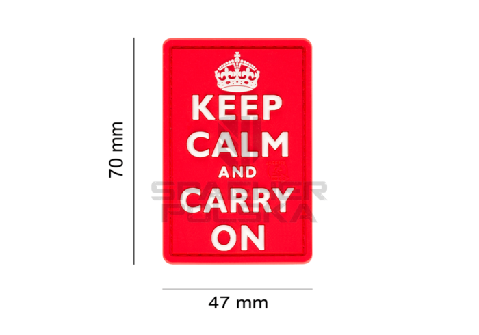 naszywka gumowa patch na rzep naszywka 3d keep calm