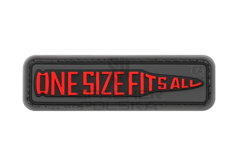 naszywka gumowa patch na rzep naszywka 3d one size fits all