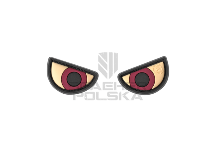 naszywka gumowa patch na rzep naszywka 3d angry eyes