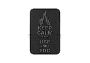naszywka gumowa patch na rzep naszywka 3d keep calm and use your edc