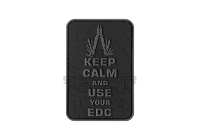 naszywka gumowa patch na rzep naszywka 3d keep calm and use your edc