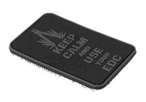 naszywka gumowa patch na rzep naszywka 3d keep calm and use your edc