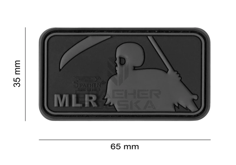 naszywka gumowa patch na rzep naszywka 3d mlr