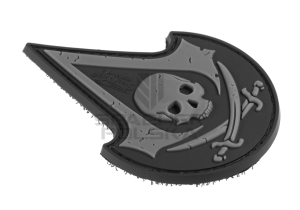 naszywka gumowa patch na rzep naszywka 3d assassin skull
