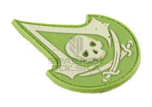 naszywka gumowa patch na rzep naszywka 3d assassin skull