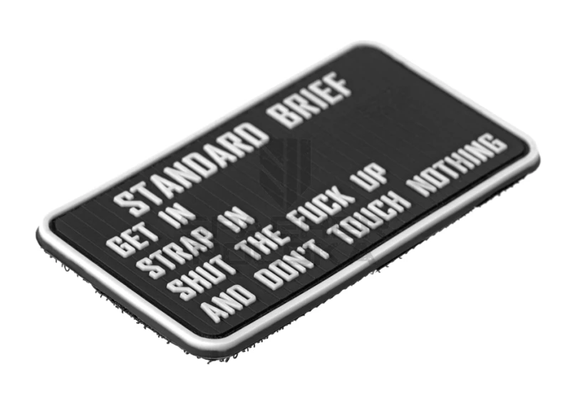 naszywka gumowa 3d patch na rzep standard brief