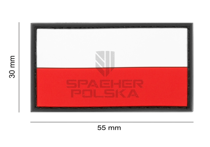 naszywka mała flaga polska, patch, naszywka 3d