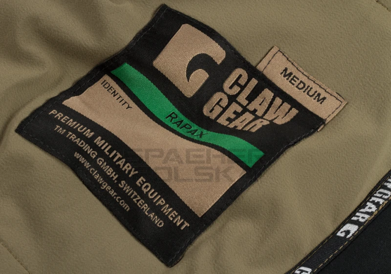 softshell rapax clawgear, softshell bez kaptura clawgear, kurtka taktyczna clawgear, softshell clawgear