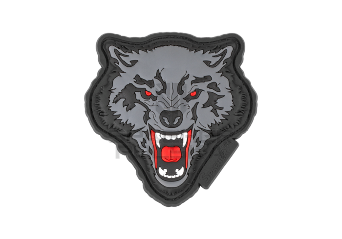 naszywka wolf, patch, naszywka 3d, naszywka gumowa,