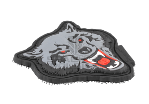 naszywka wolf, patch, naszywka 3d, naszywka gumowa,