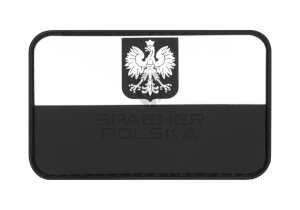 naszywka gumowa, naszywka 3d, naszywka flaga polska z orłem, patch polski, naszywka na mundur, patch na mundur