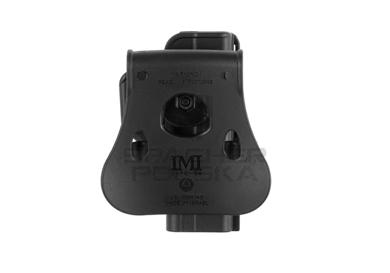kabura glock 17 lewa, kabura dla osób leworęcznych, kabura glock imi defense, akcesoria do broni imi defense