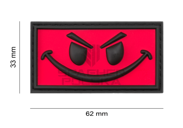 naszywka 3d z rzepem Evil Smile