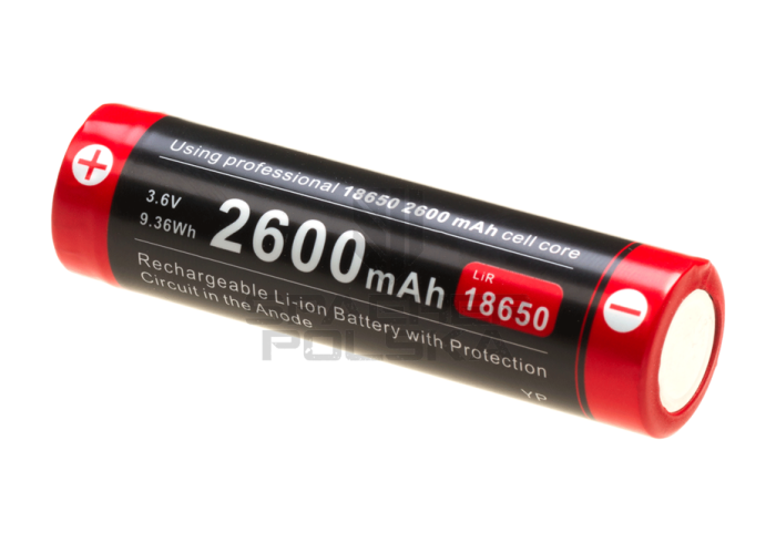 Bateria 18650  3.7V 2600mAh Micro-USB Klarus