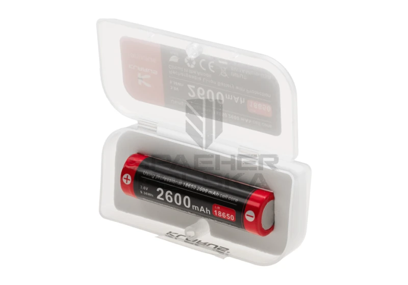 Bateria 18650  3.7V 2600mAh Micro-USB Klarus