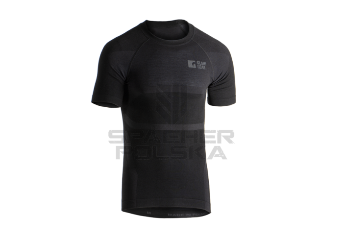Koszulka z krótkim rękawem bezszwowa Merino Clawgear black