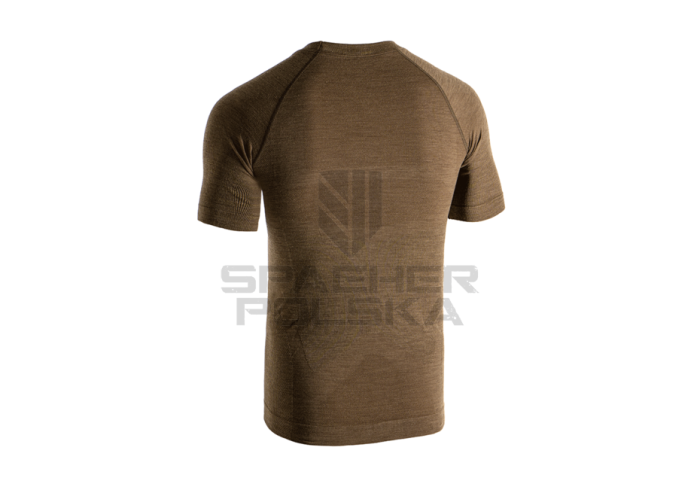 Koszulka z krótkim rękawem bezszwowa Merino Clawgear stonegrey olive