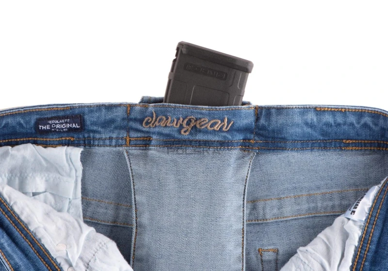 dżinsy spodnie jeansowe clawgear blue denim tactical flex jeans