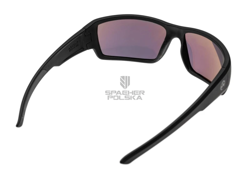 okulary balistyczne okulary taktyczne ascent polaryzacyjne magpul MAG1132 oprawka czarna soczewka fioletowa o wysokim kontraście lustro zielone