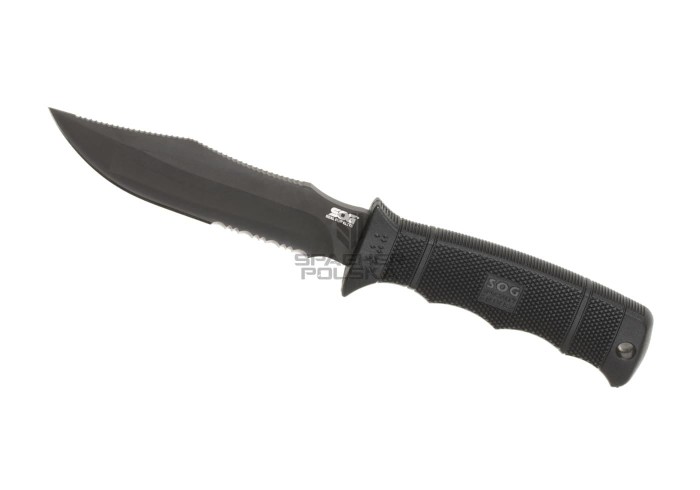 nóż taktyczny, nóż bojowy, nóż sealsów, nóż sog seal pup elite e37t-k, nóż sog,